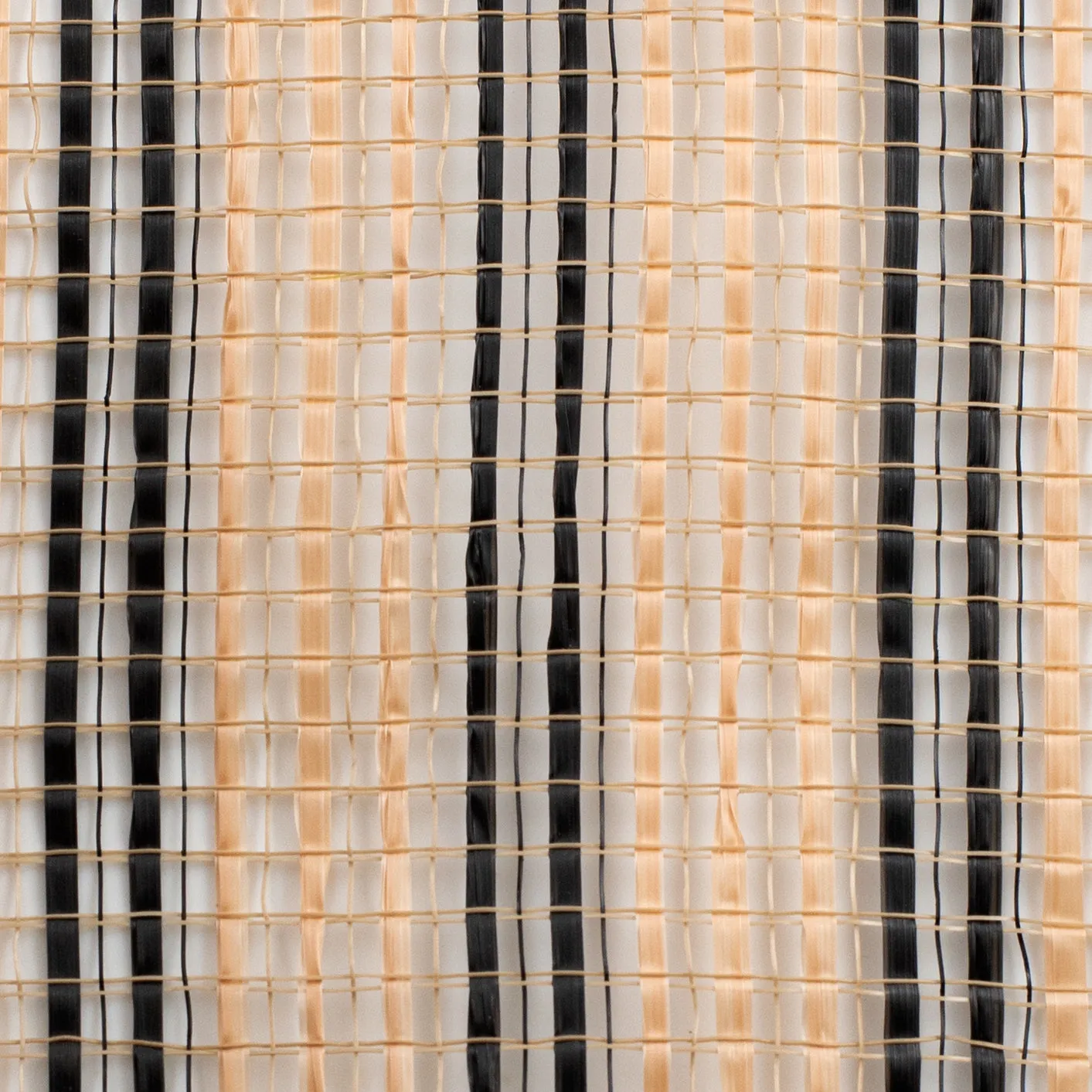 10" Horizontal Wide Strip Mesh: Natural & Black