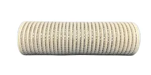 10" Metallic Breeze Mesh: Ivory/Champagne