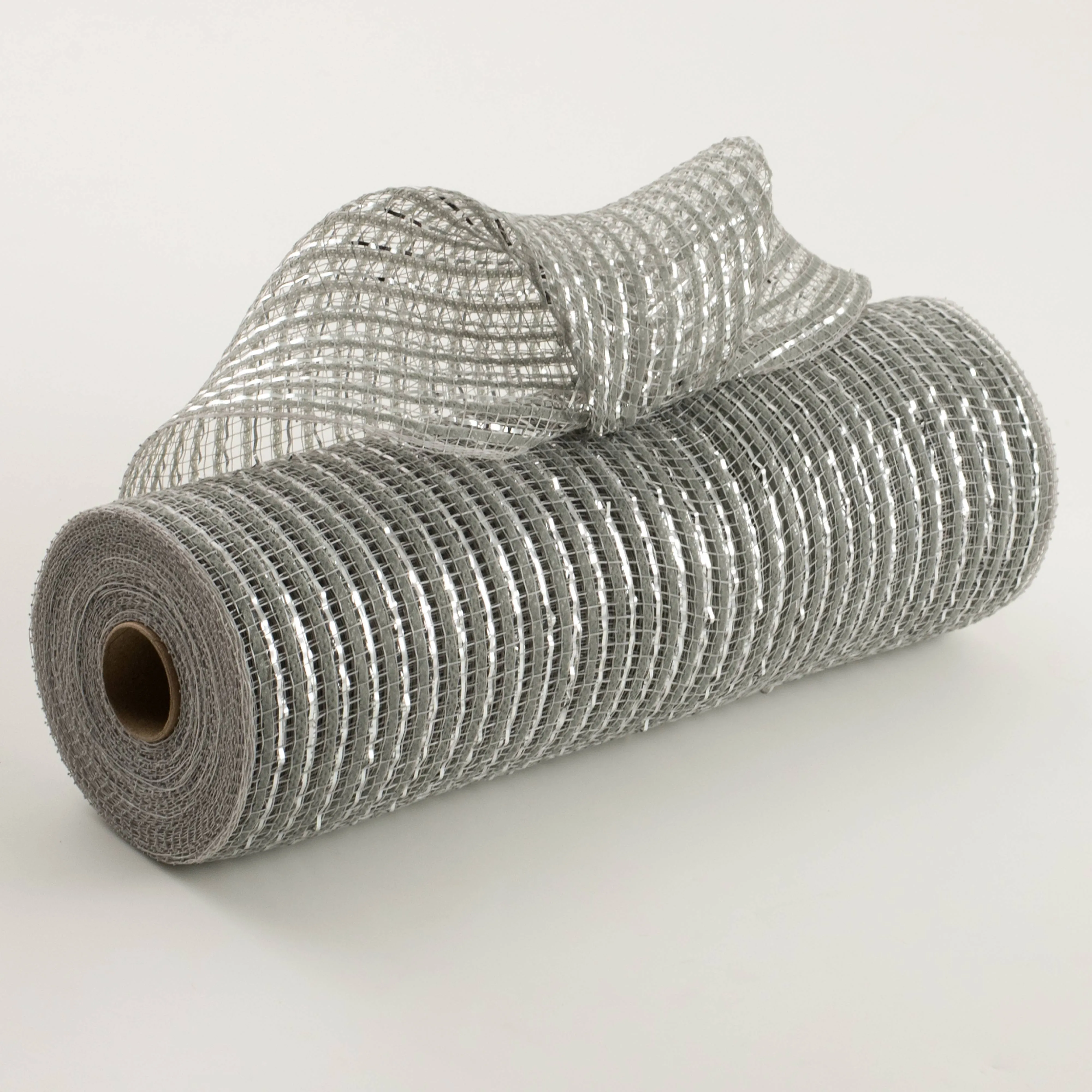 10" Metallic Breeze Mesh: Silver & Grey