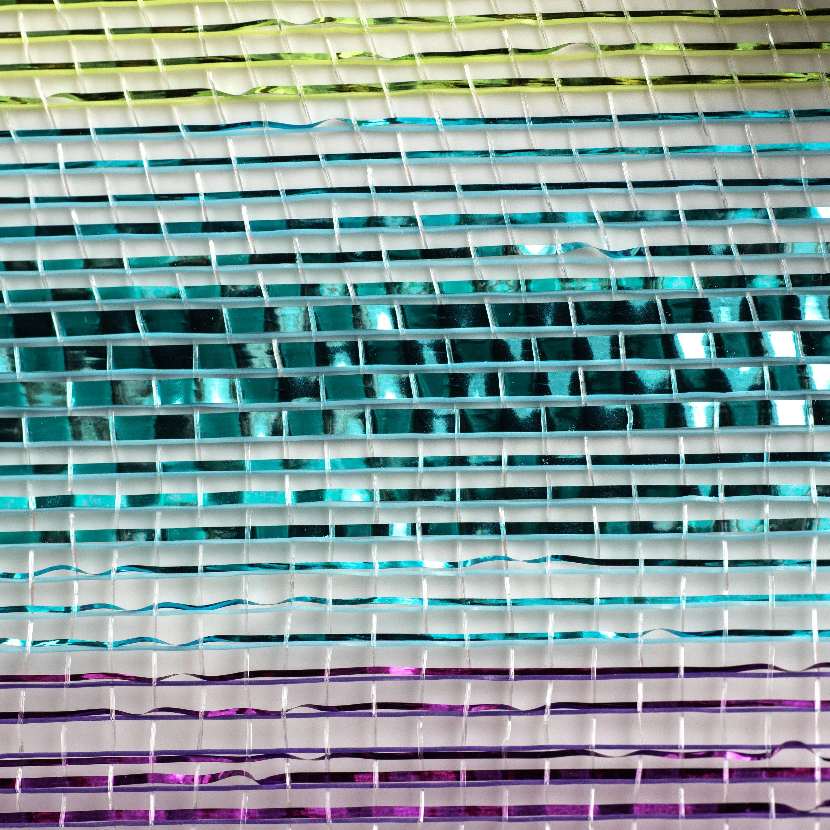 10" Metallic Stripe Mesh: Rainbow (10 Yards)