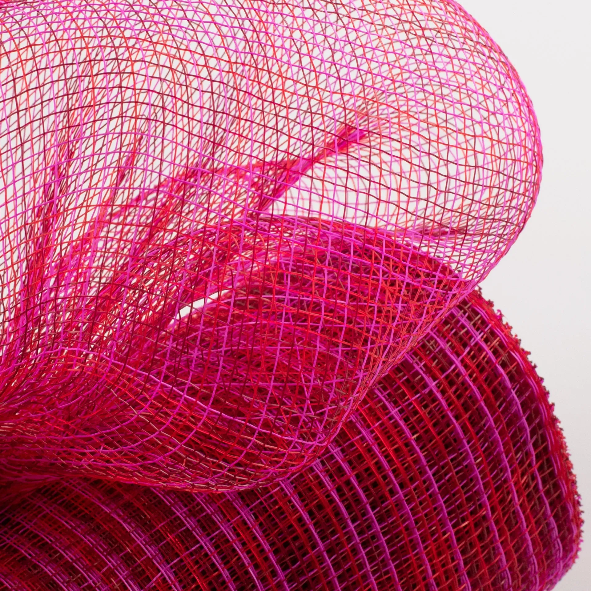 10" Multi Stripe Mesh: Hot Pink, Red, Burgundy