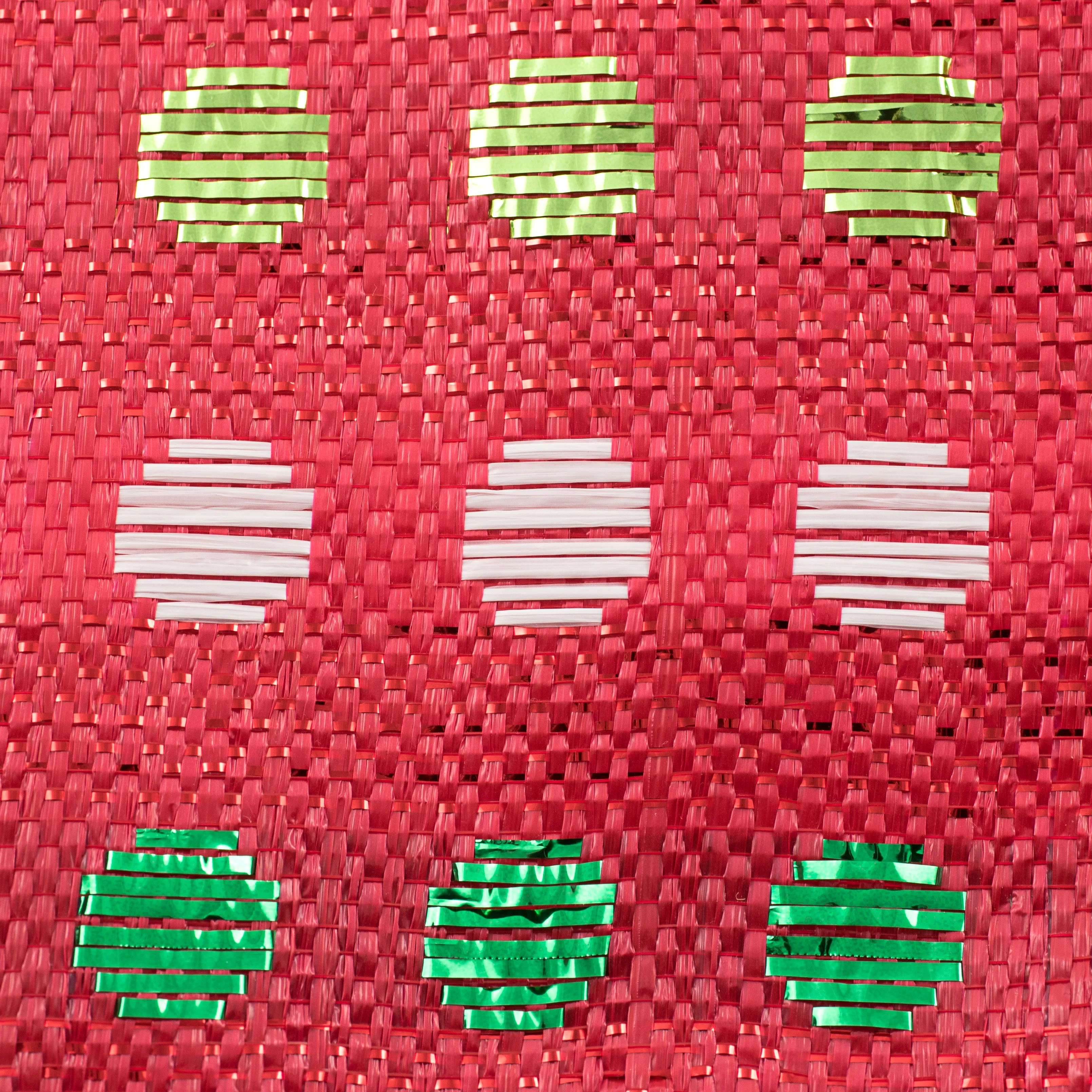 10" Polka Dot Woven Mesh: Red, Green, White