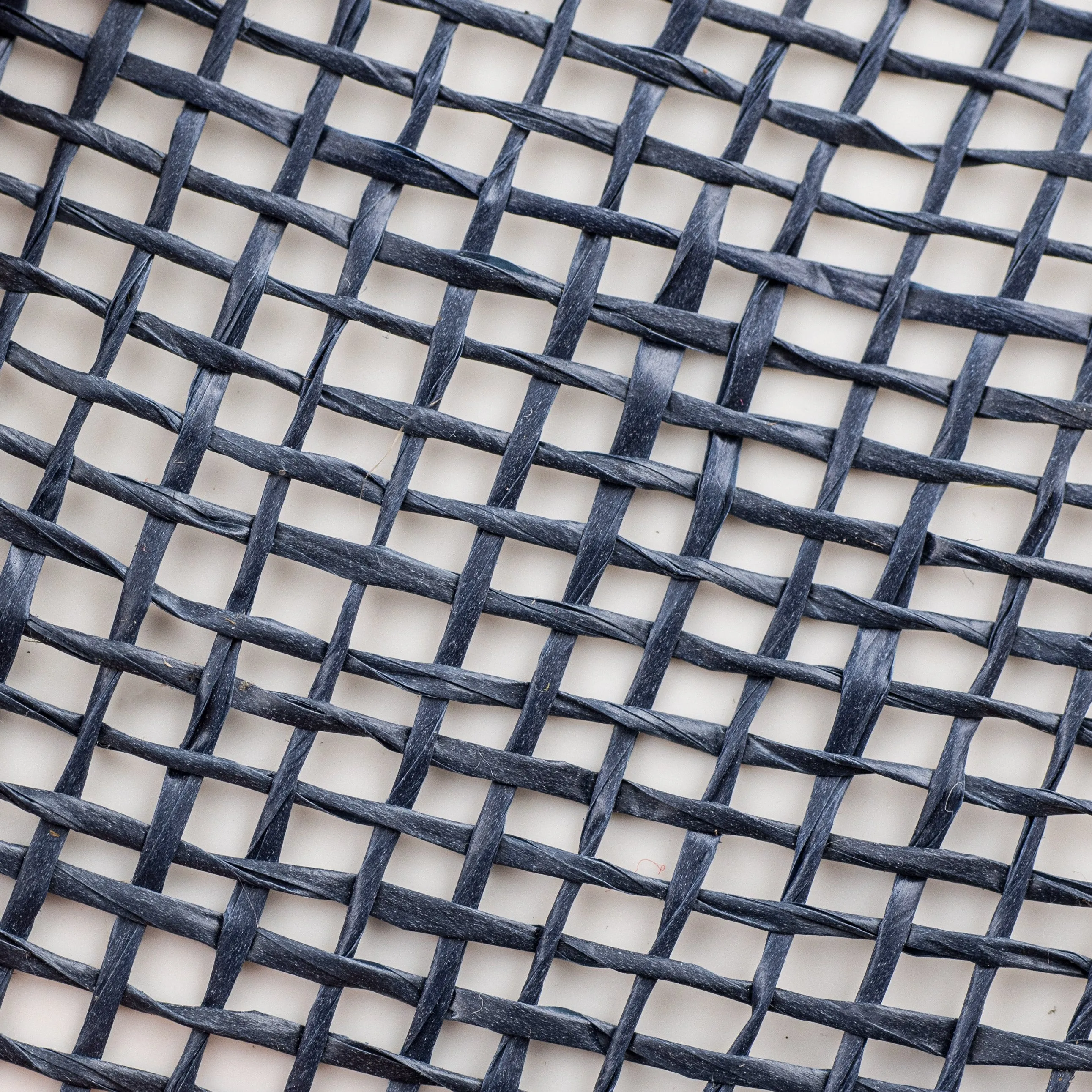 10" Poly Burlap Mesh: Navy Blue
