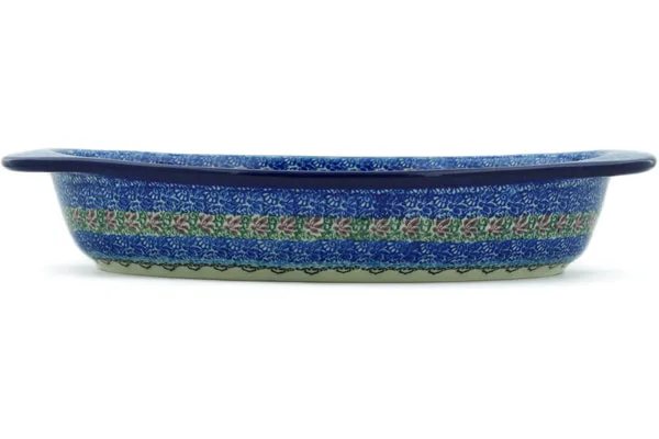 13" Oval Baker with Handles - Splendid Meadow