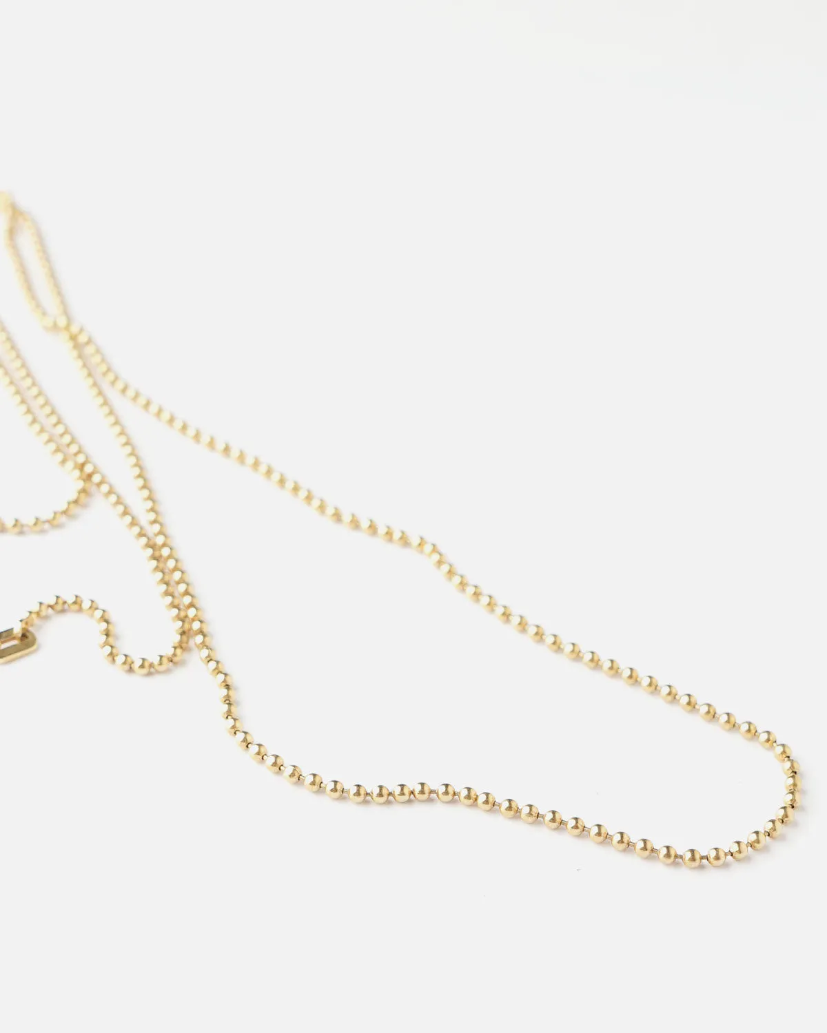 14k Gold Ball Chain Necklace