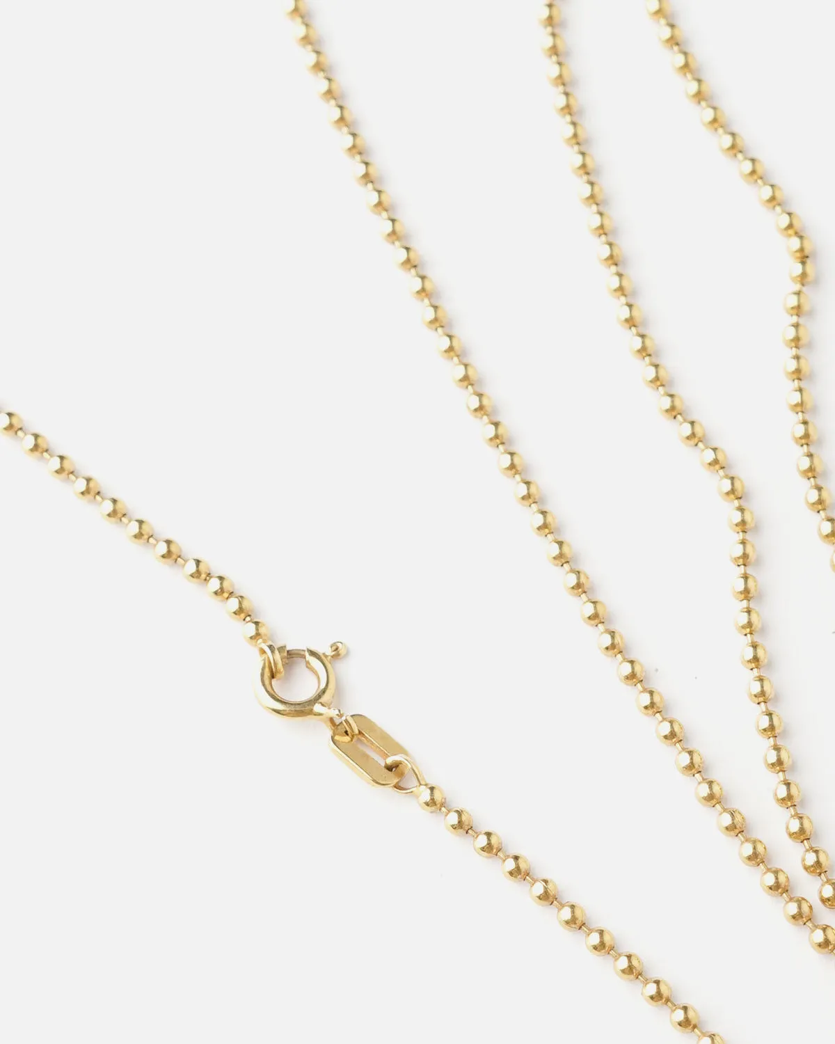 14k Gold Ball Chain Necklace