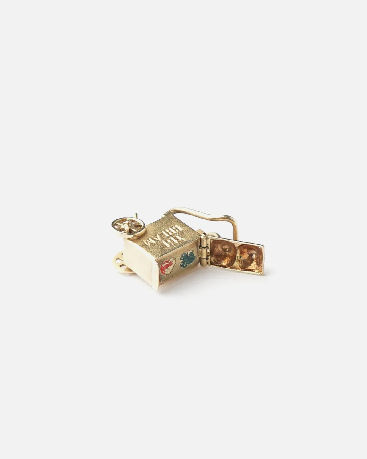 14k Gold Ice Cream Wagon Charm