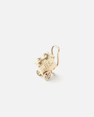 14k Gold Ice Cream Wagon Charm