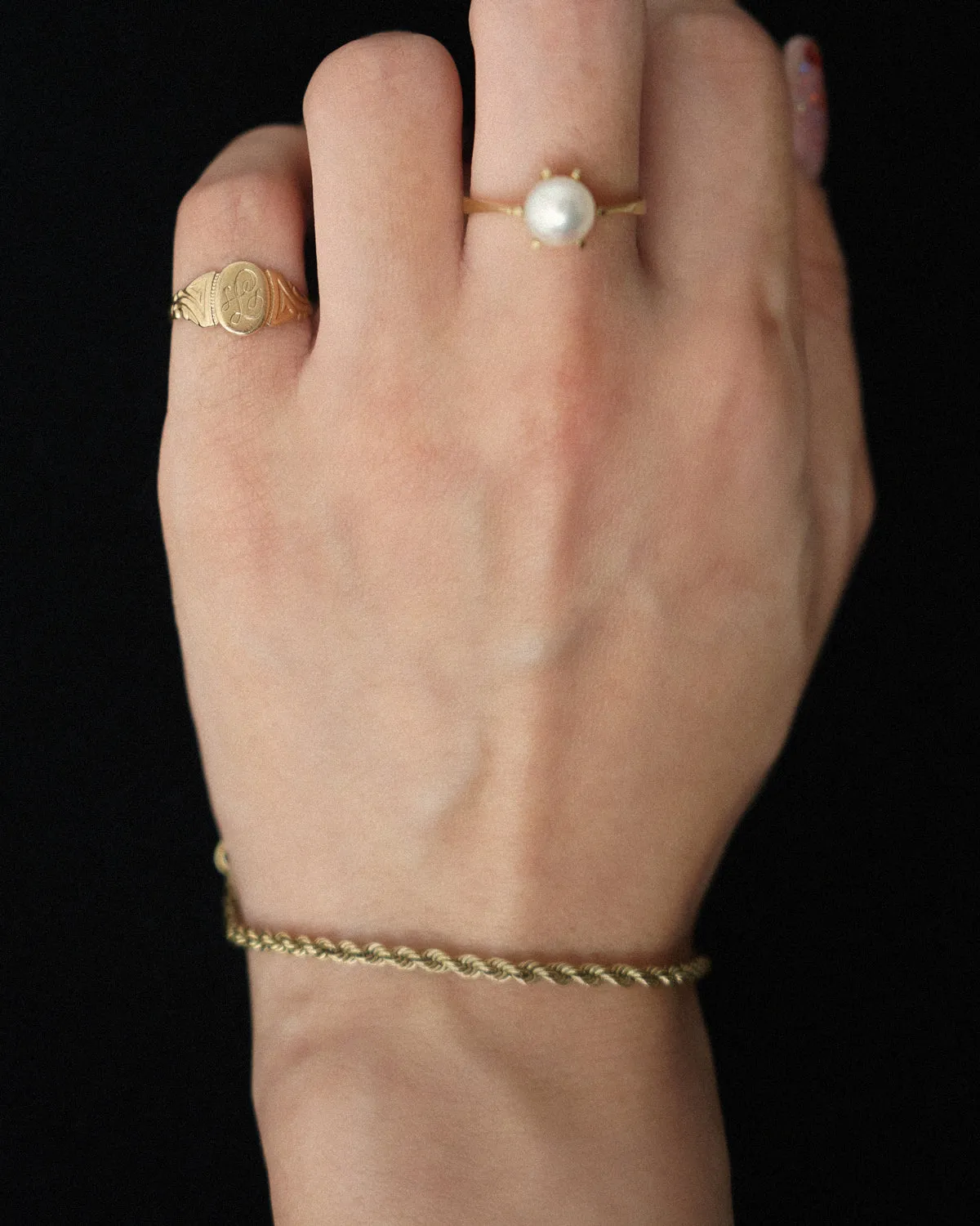 14k Gold Rope Chain Bracelet