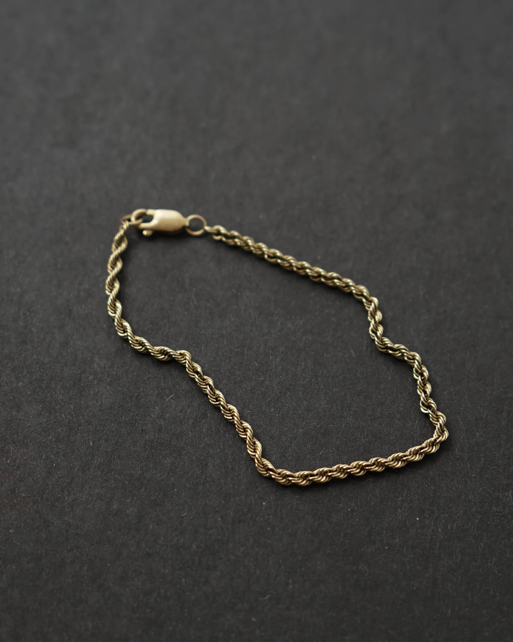 14k Gold Rope Chain Bracelet