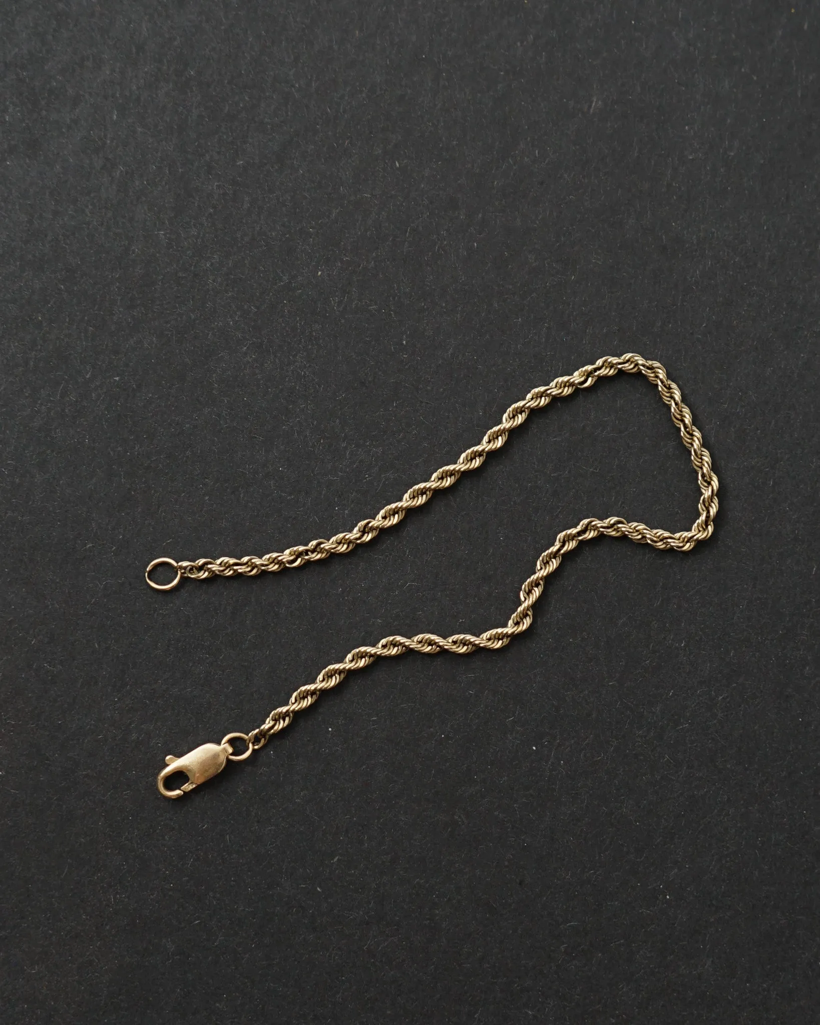 14k Gold Rope Chain Bracelet