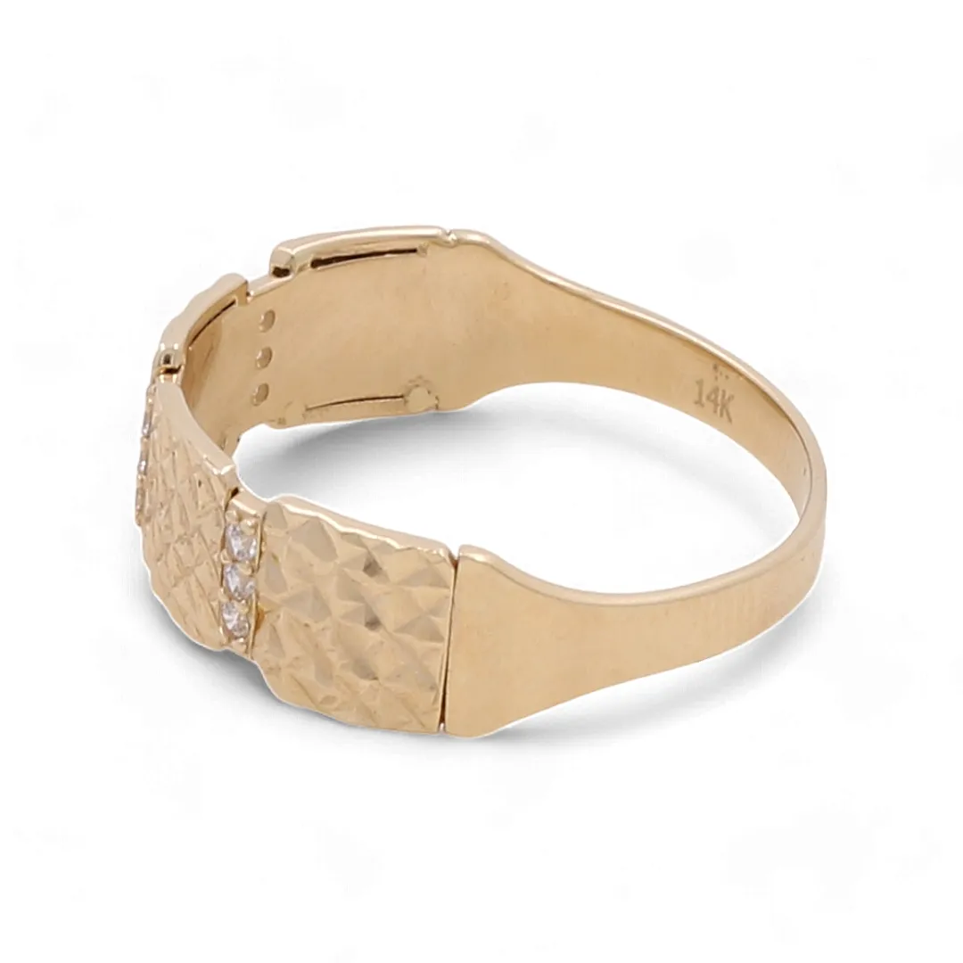 14K Yellow Gold Women's Fashion Ring