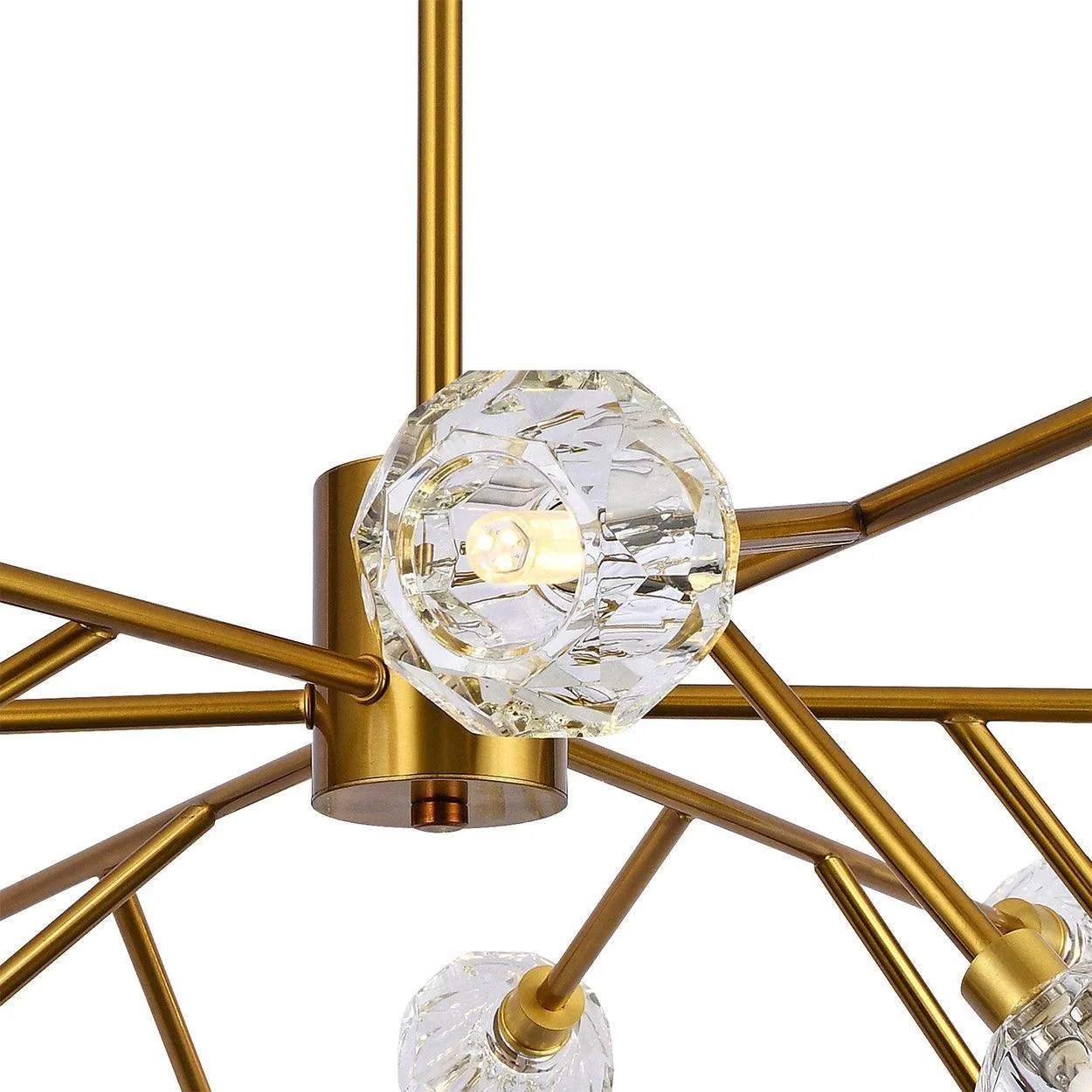 18 LIGHTS CROWN DIAMOND CRYSTAL CHANDELIER