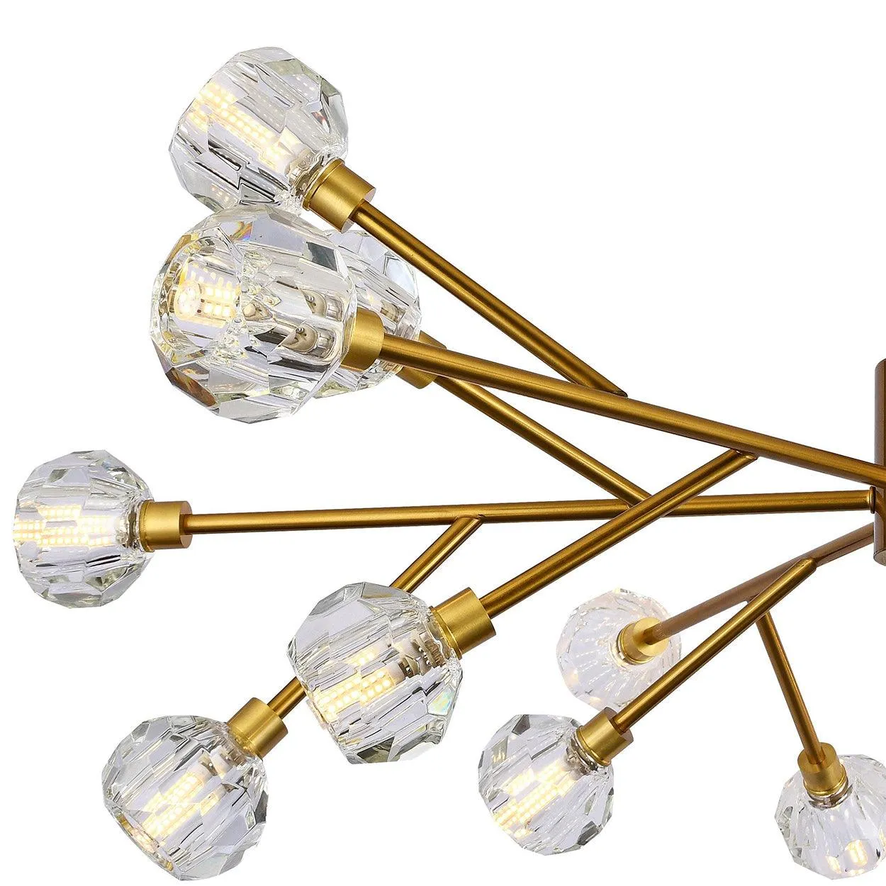 18 LIGHTS CROWN DIAMOND CRYSTAL CHANDELIER