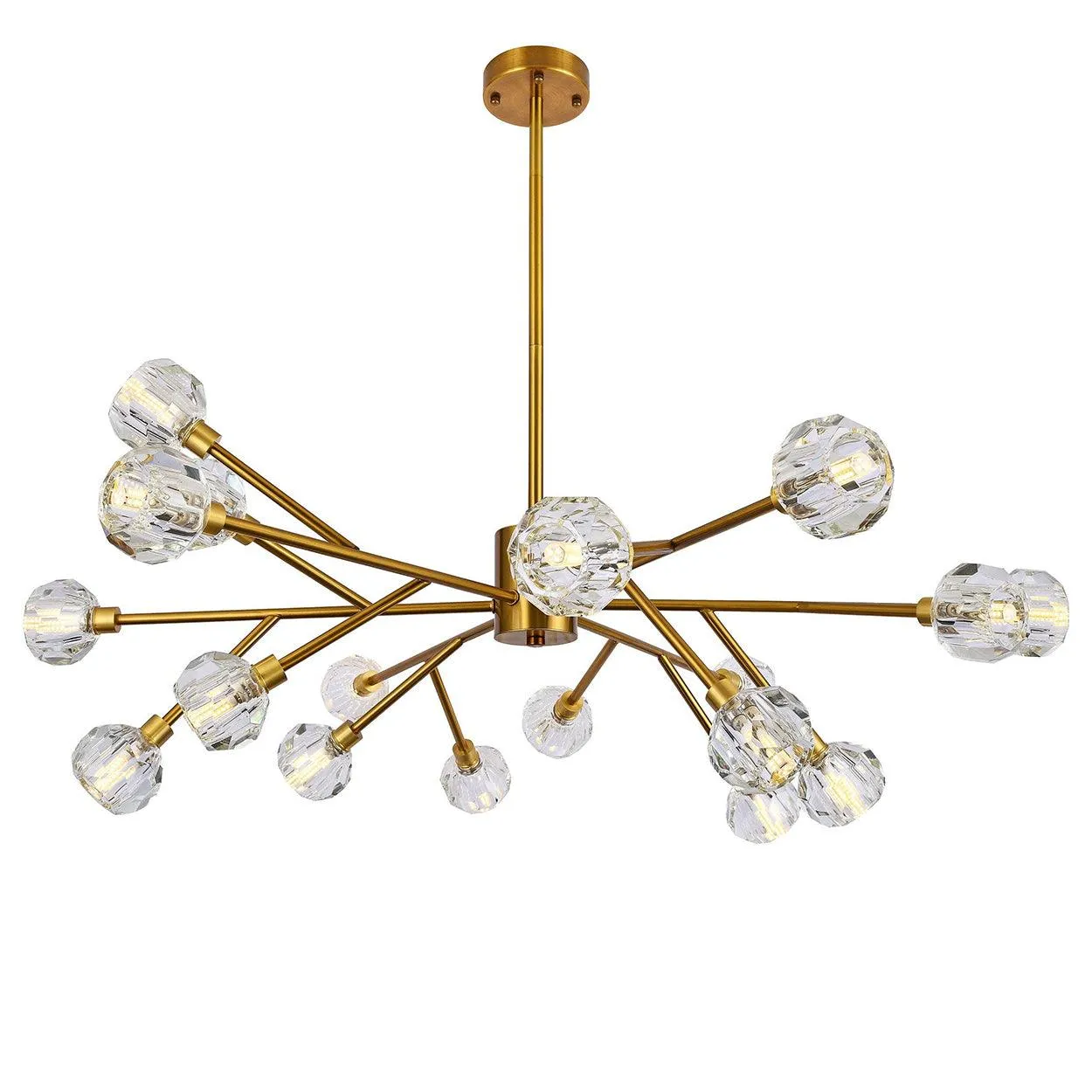 18 LIGHTS CROWN DIAMOND CRYSTAL CHANDELIER