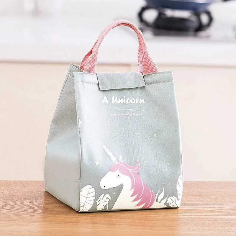 1pc Insulated Lunch Bag Kids Male Female Travel Picnic Outing Waterproof Storage Bag