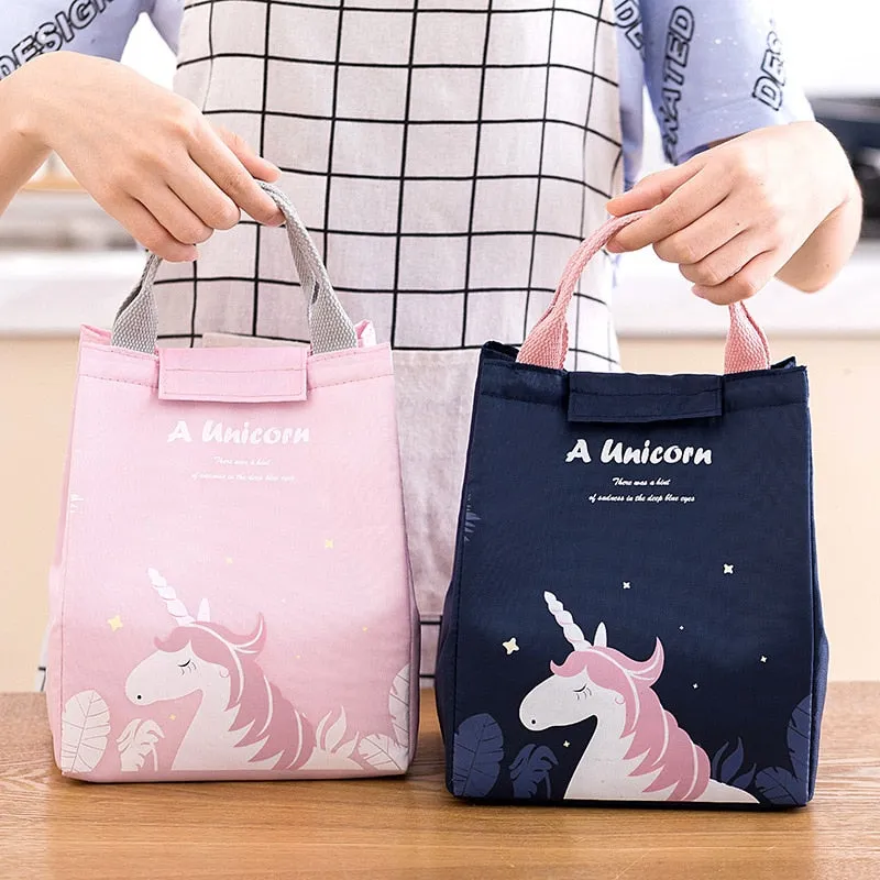 1pc Insulated Lunch Bag Kids Male Female Travel Picnic Outing Waterproof Storage Bag