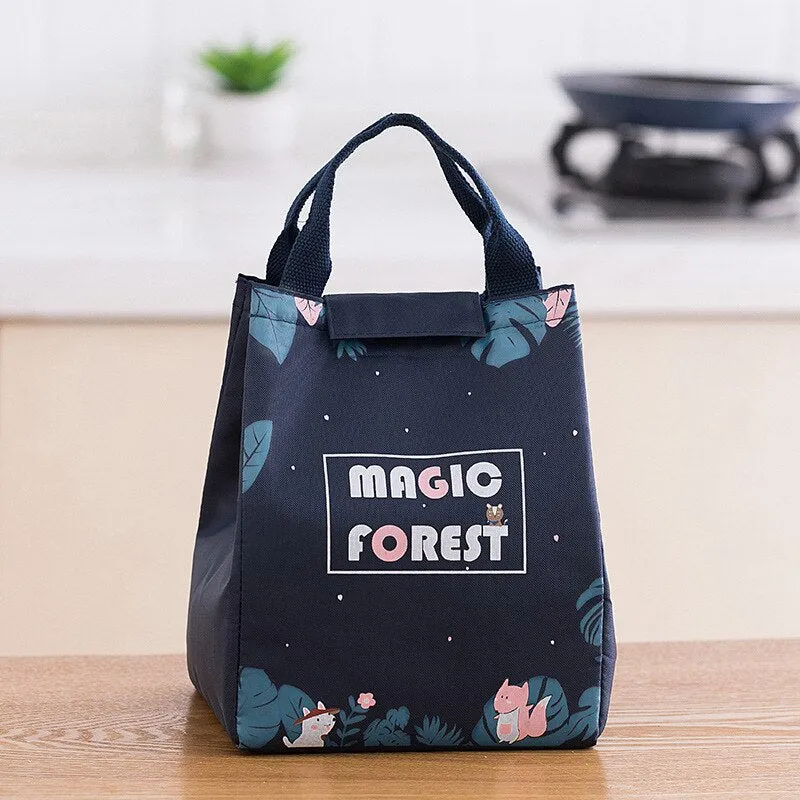 1pc Insulated Lunch Bag Kids Male Female Travel Picnic Outing Waterproof Storage Bag