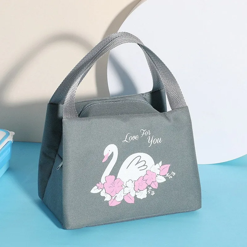 1pc Insulated Lunch Bag Kids Male Female Travel Picnic Outing Waterproof Storage Bag
