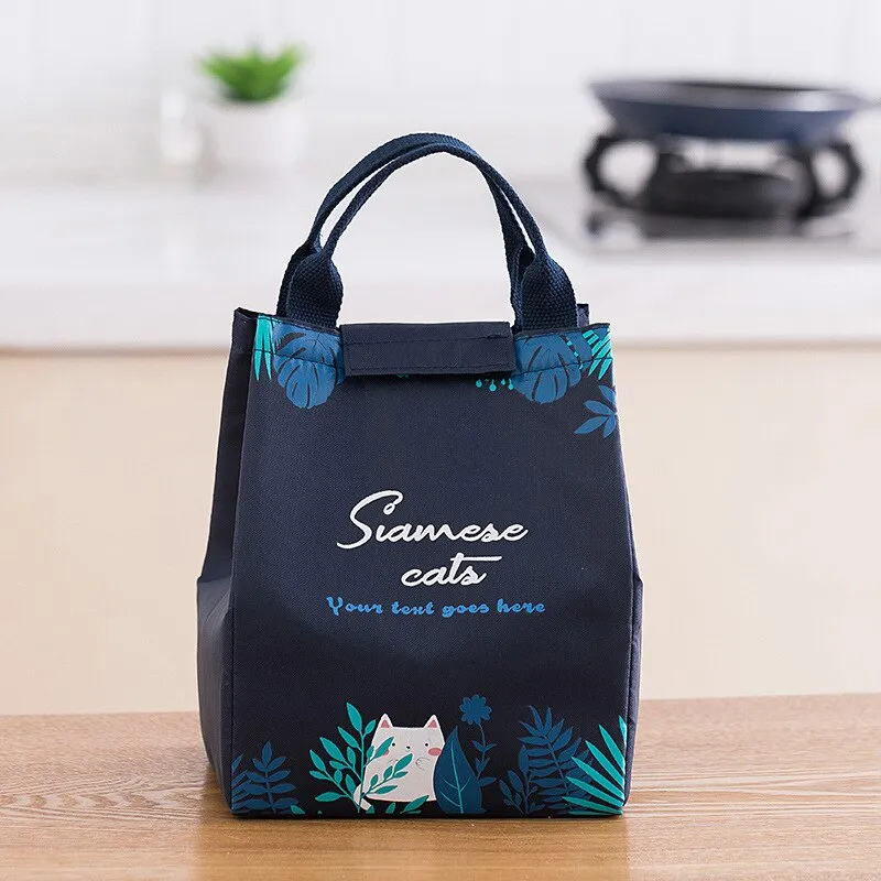 1pc Insulated Lunch Bag Kids Male Female Travel Picnic Outing Waterproof Storage Bag