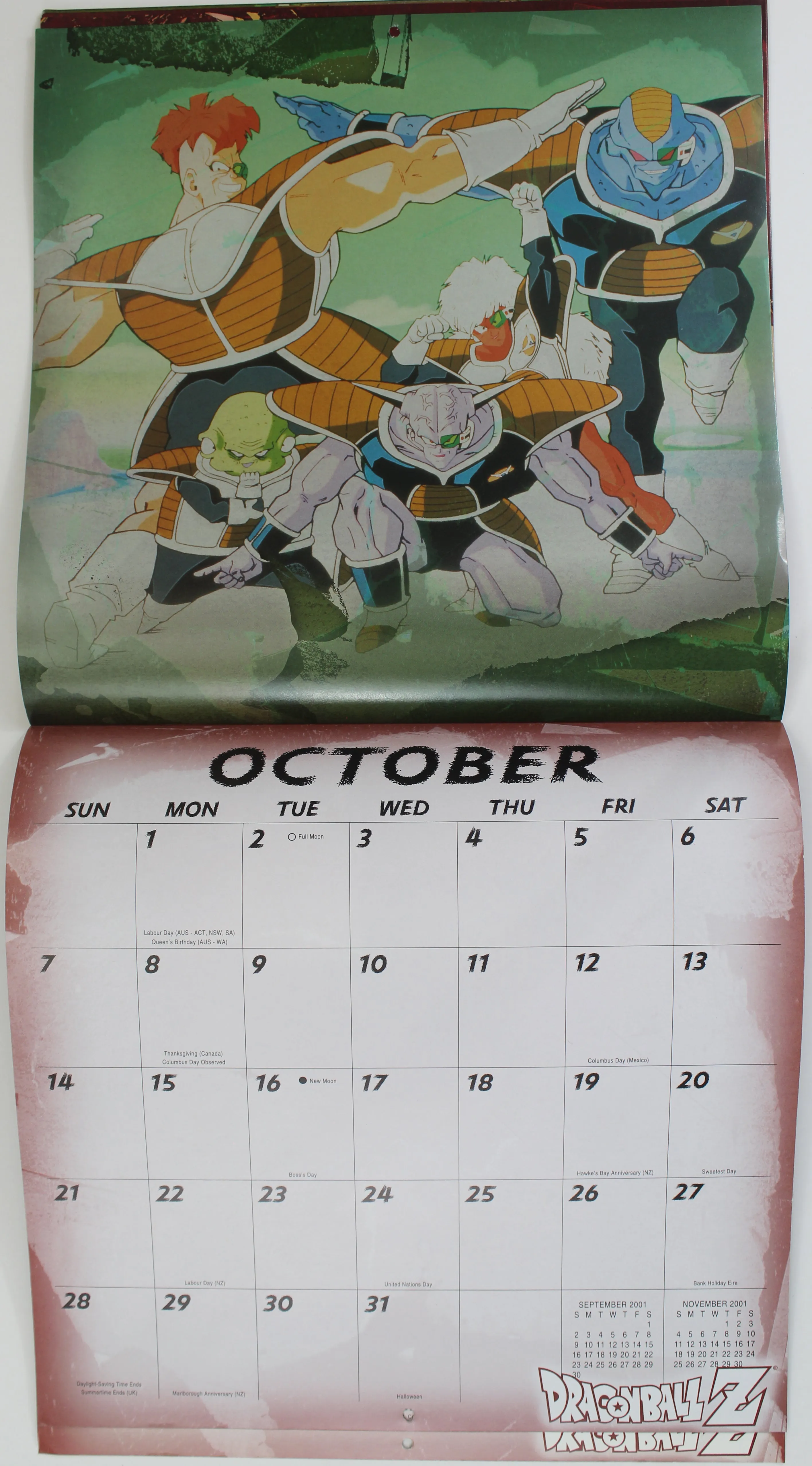 2001 Calendar