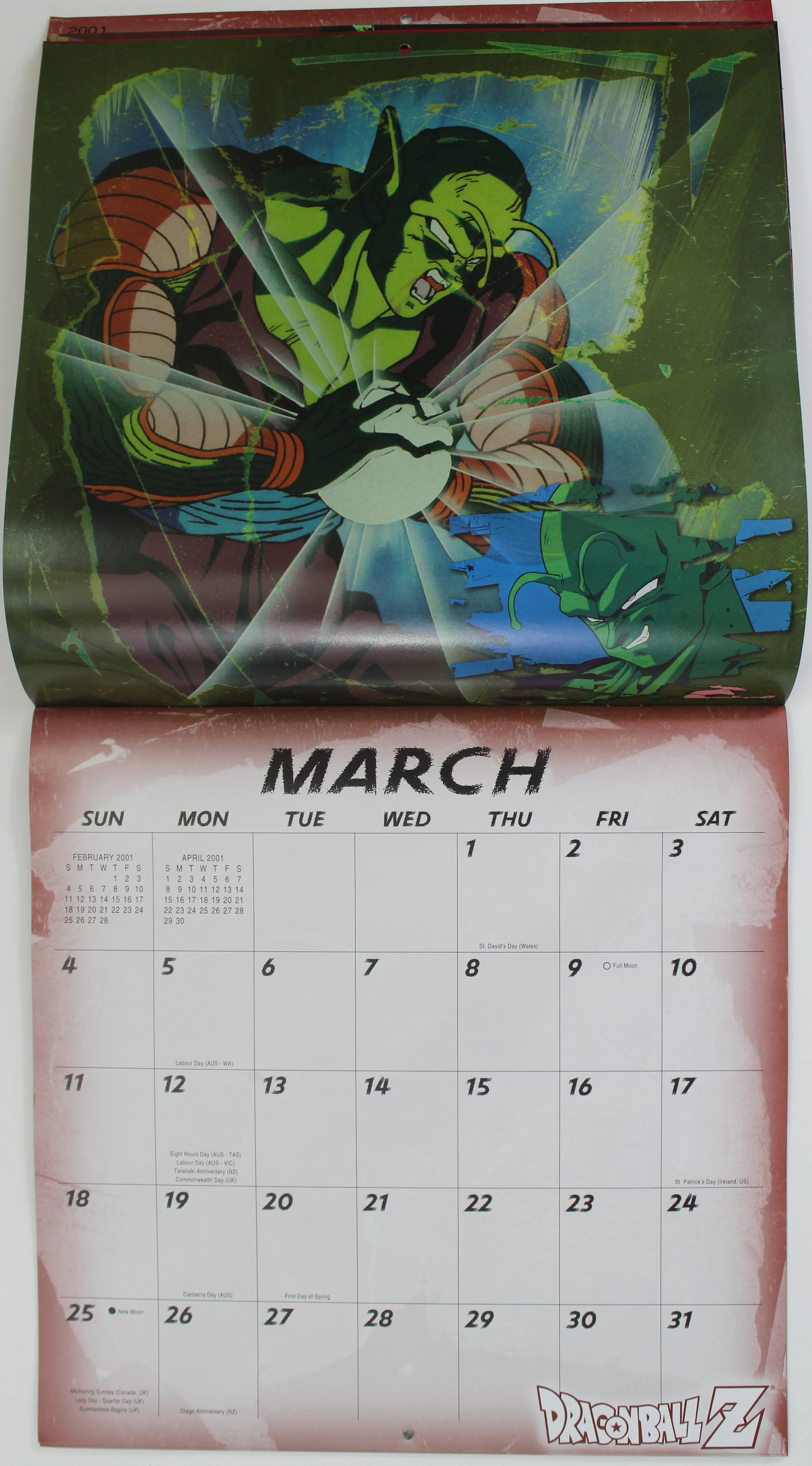 2001 Calendar