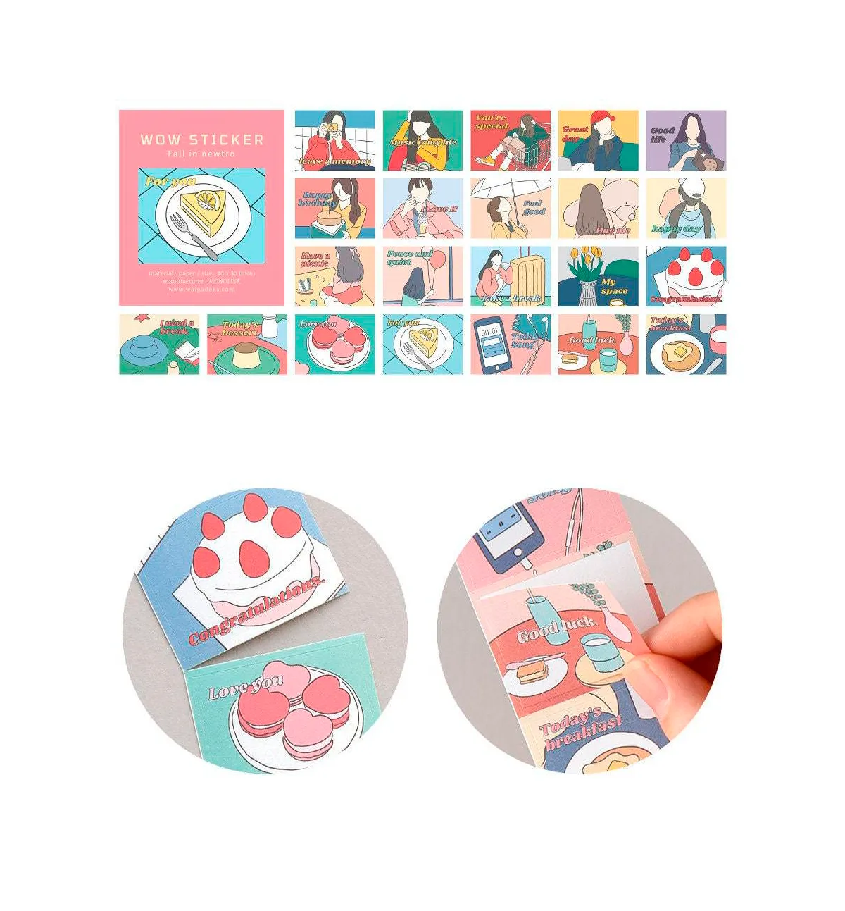 22 Wow Scrapbooking Sticker [Fall In Newtro]