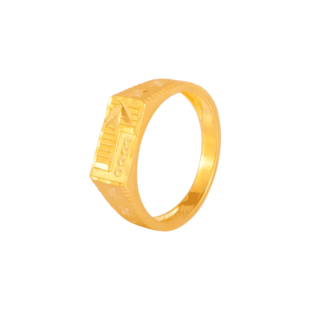 22KT Yellow Gold Ring For Men