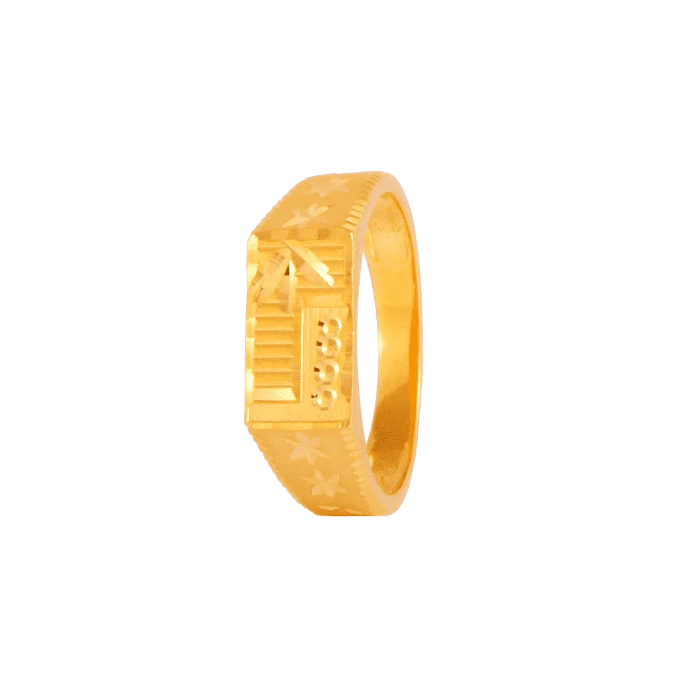 22KT Yellow Gold Ring For Men