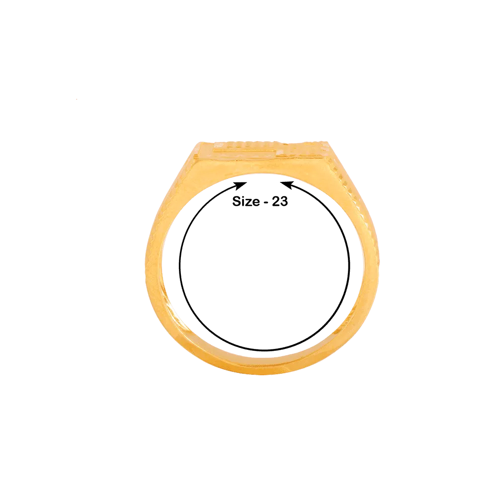 22KT Yellow Gold Ring For Men