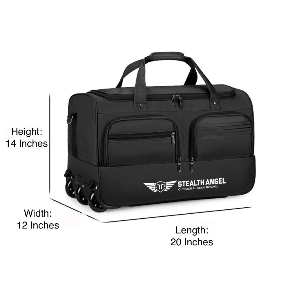 5 Person Rolling Duffle Bag Emergency Kit / Survival Bag (72 Hours) Stealth Angel Survival