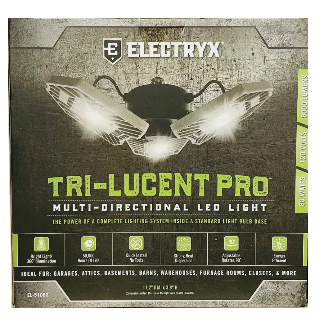 8000 Lumen Tri-Lucent Pro Multi-Directional LED Light