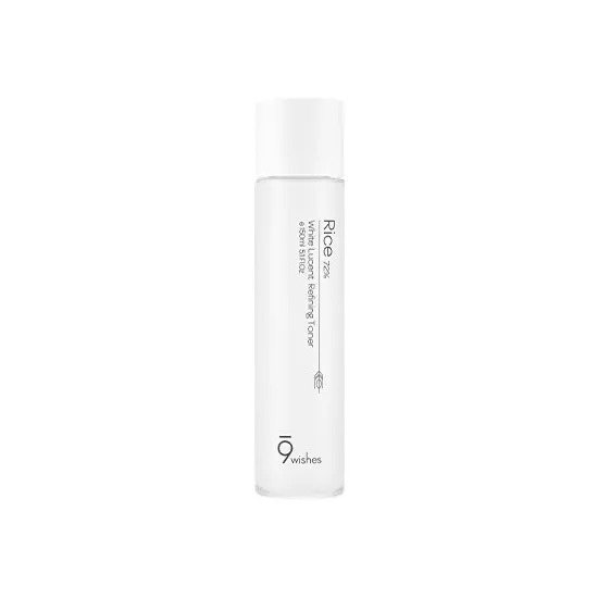9wishes Rice 72% White Lucent Refining Toner 150ml