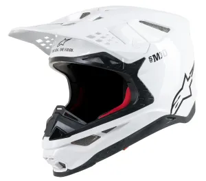ALPINESTARS S.TECH S-M10 SOLID HELMET WHITE XL 8300319-2180-X
