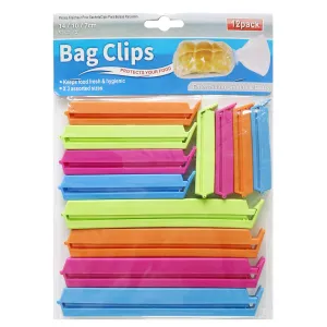 Assorted Bag Clips 12 Pack