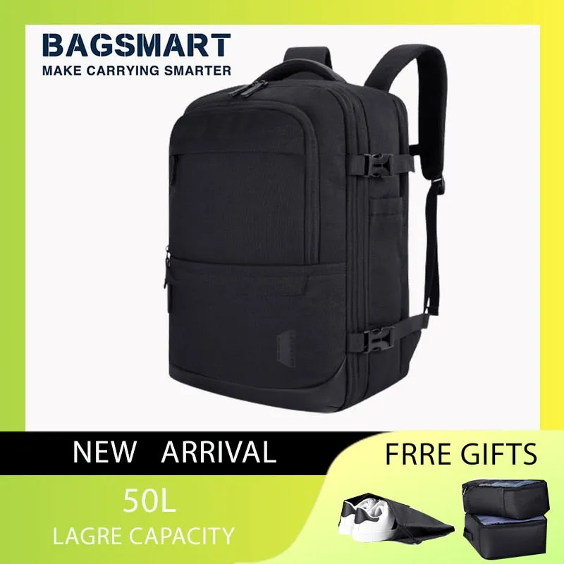 BAGSMART 40L Travel Backpack Expandable 17.3 inch Laptop Bag Waterproof Multifunctional School Business Bag luggage Bags