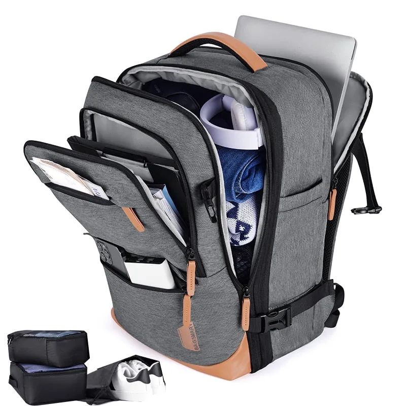 BAGSMART 40L Travel Backpack Expandable 17.3 inch Laptop Bag Waterproof Multifunctional School Business Bag luggage Bags