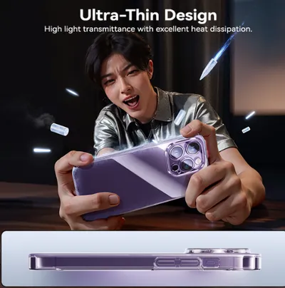 Baseus Lucent Series Clear Case for iPhone 15 Pro