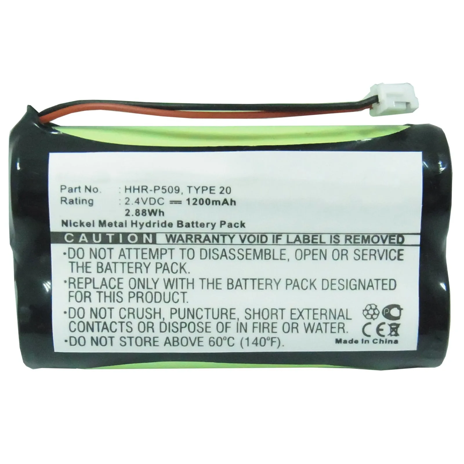 Batteries N Accessories BNA-WB-CPH-479Z Cordless Phone Battery - NiMh, 2.4V, 1500 mAh, Ultra High Capacity Battery - Replacement for Panasonic HHR-P509 Battery