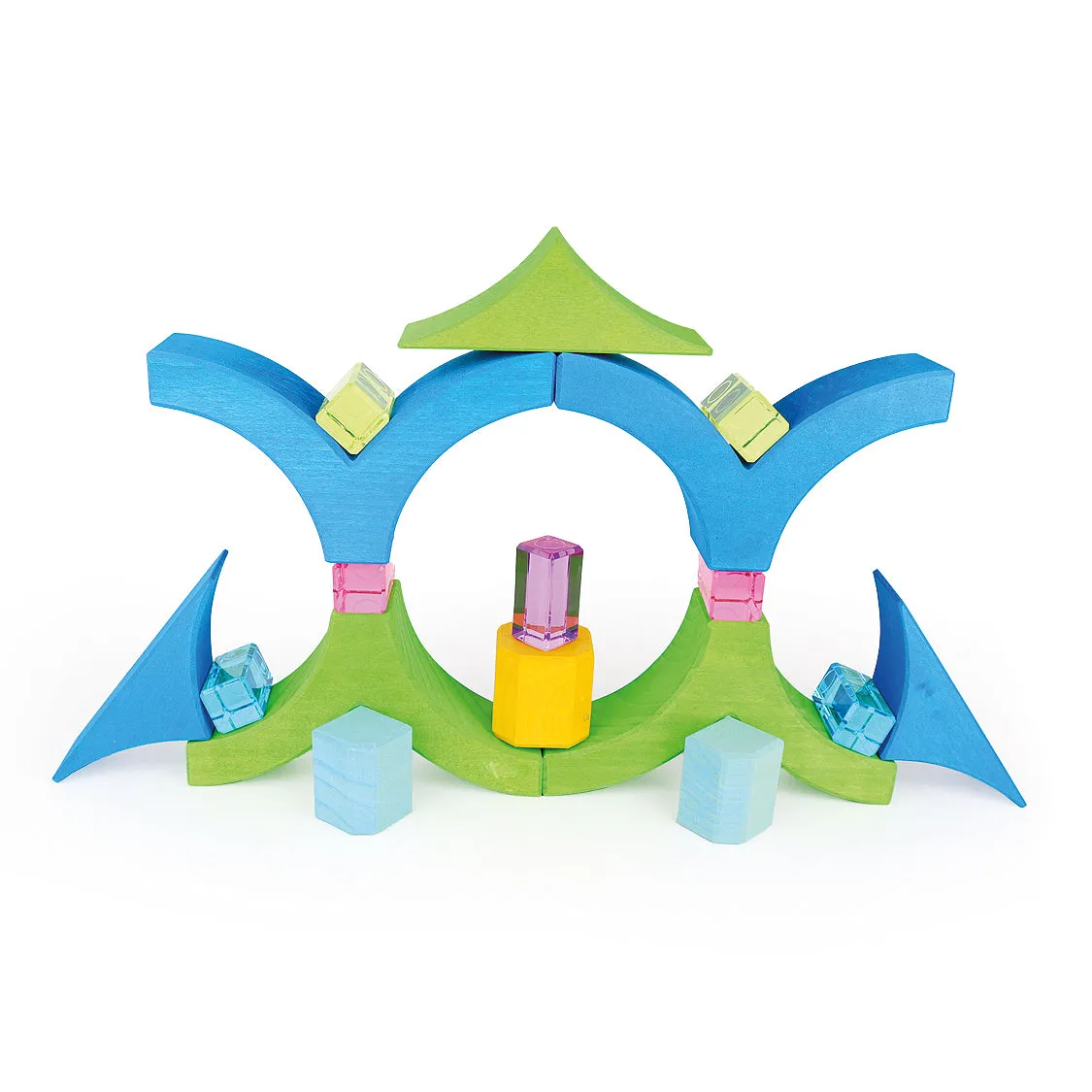 Bauspiel Luminous Building Blocks | PASTEL 12 Pieces