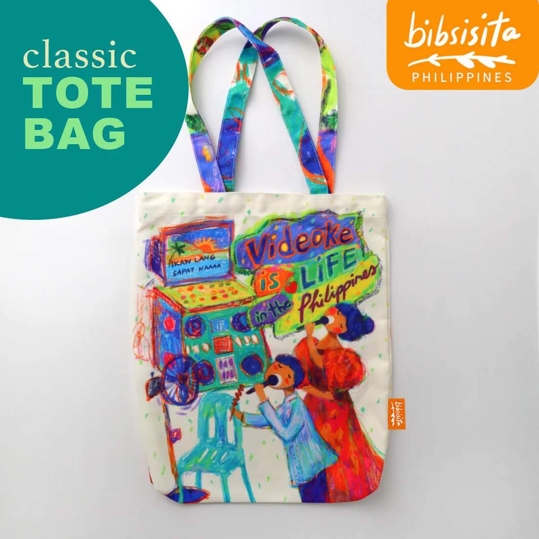Bibsisita Canvas Tote Bag- VIDEOOKE