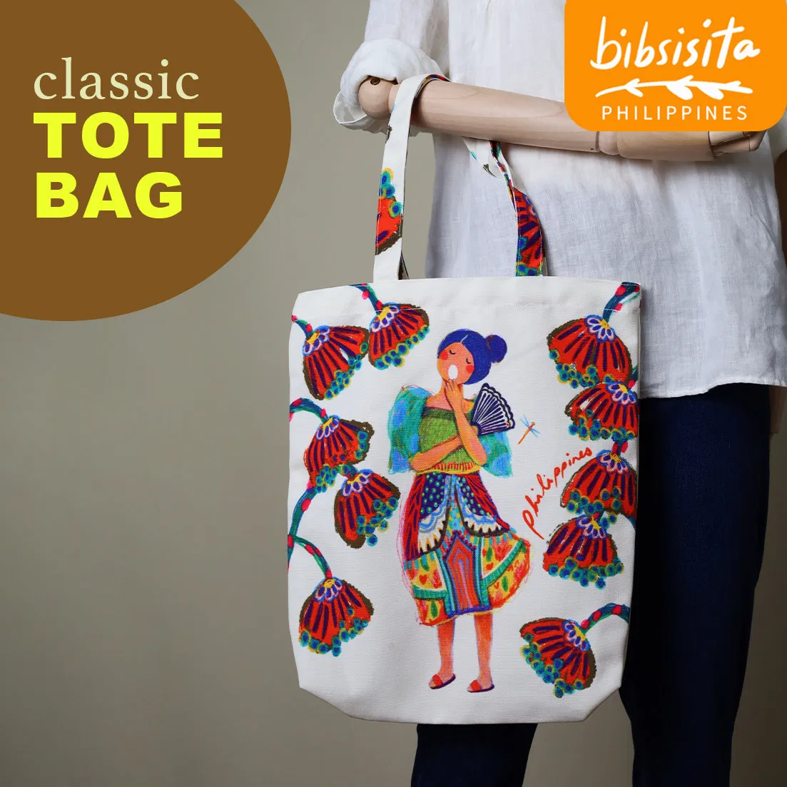 Bibsisita Canvas Tote Bag- YAWN