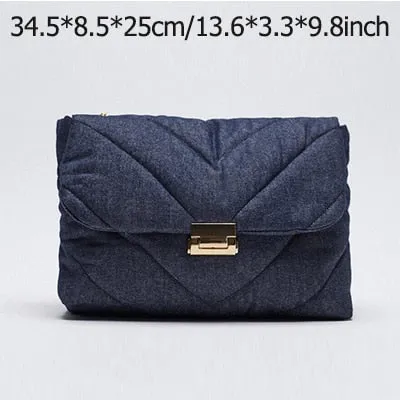 Big Chain Tote Women Shoulder Bag Fashion Large Capacity Messenger Bags for Women 2020 Solid Color Crossbody Bag Women's Bags
