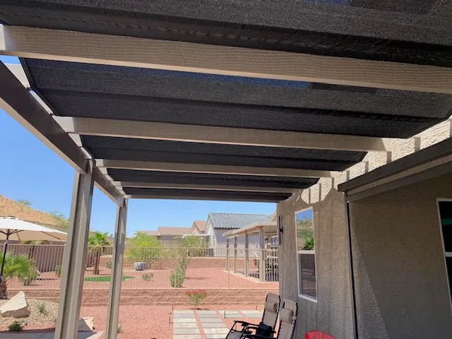 Black 86% Super Shade Mesh Tarp 6' x 16'