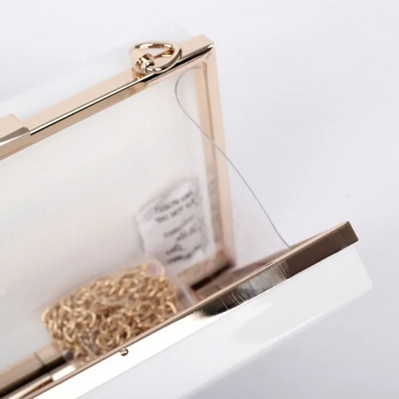 Black & White Stripe Clutch Bag