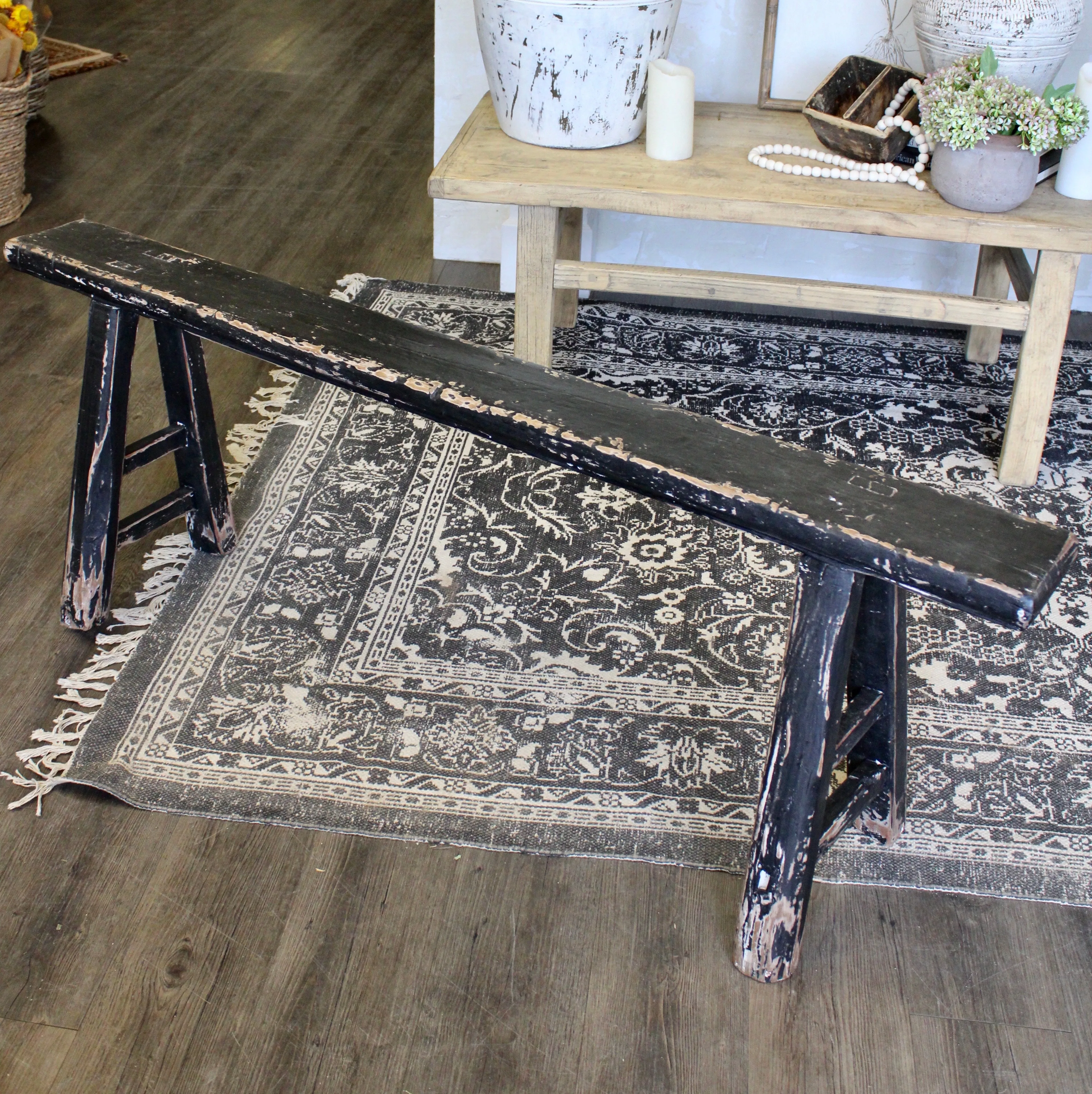 Black Vintage Bench