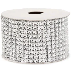 BLING MESH SILVER 2INX3YDS