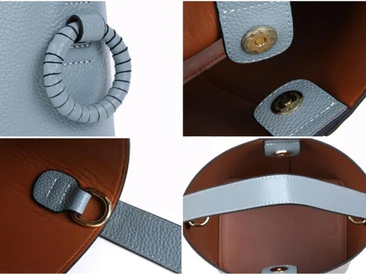 Blue Ocean Leather Handbag