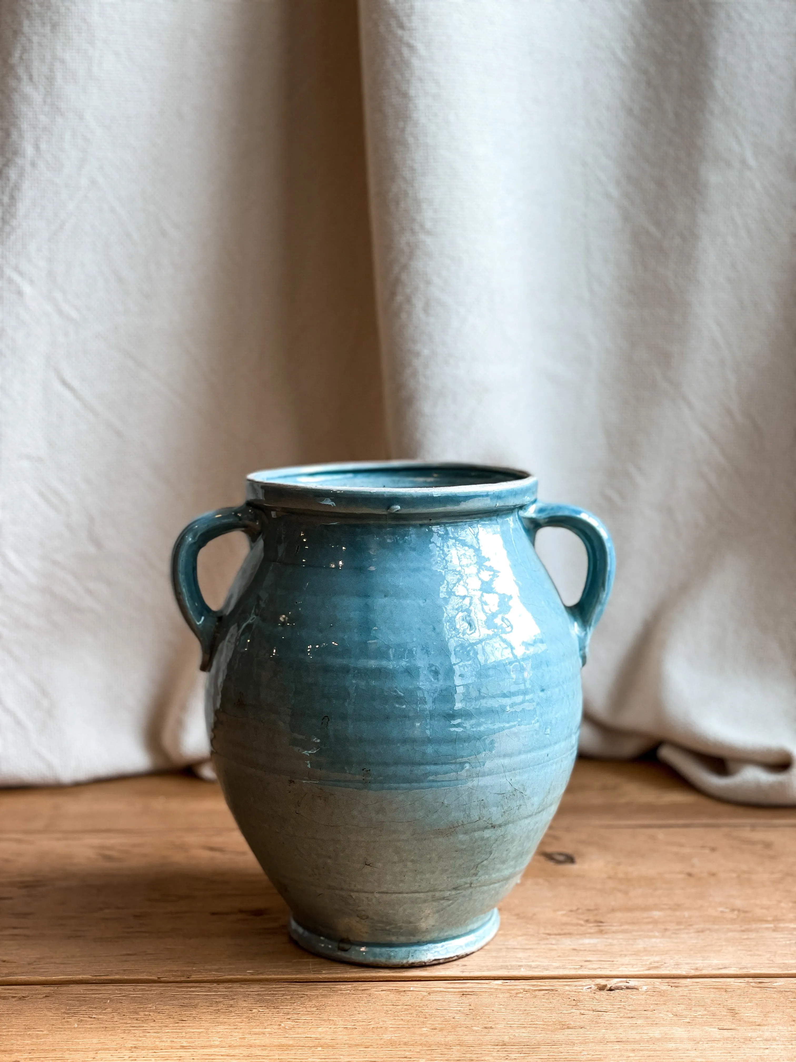 Blue Turkish Glazed Pot