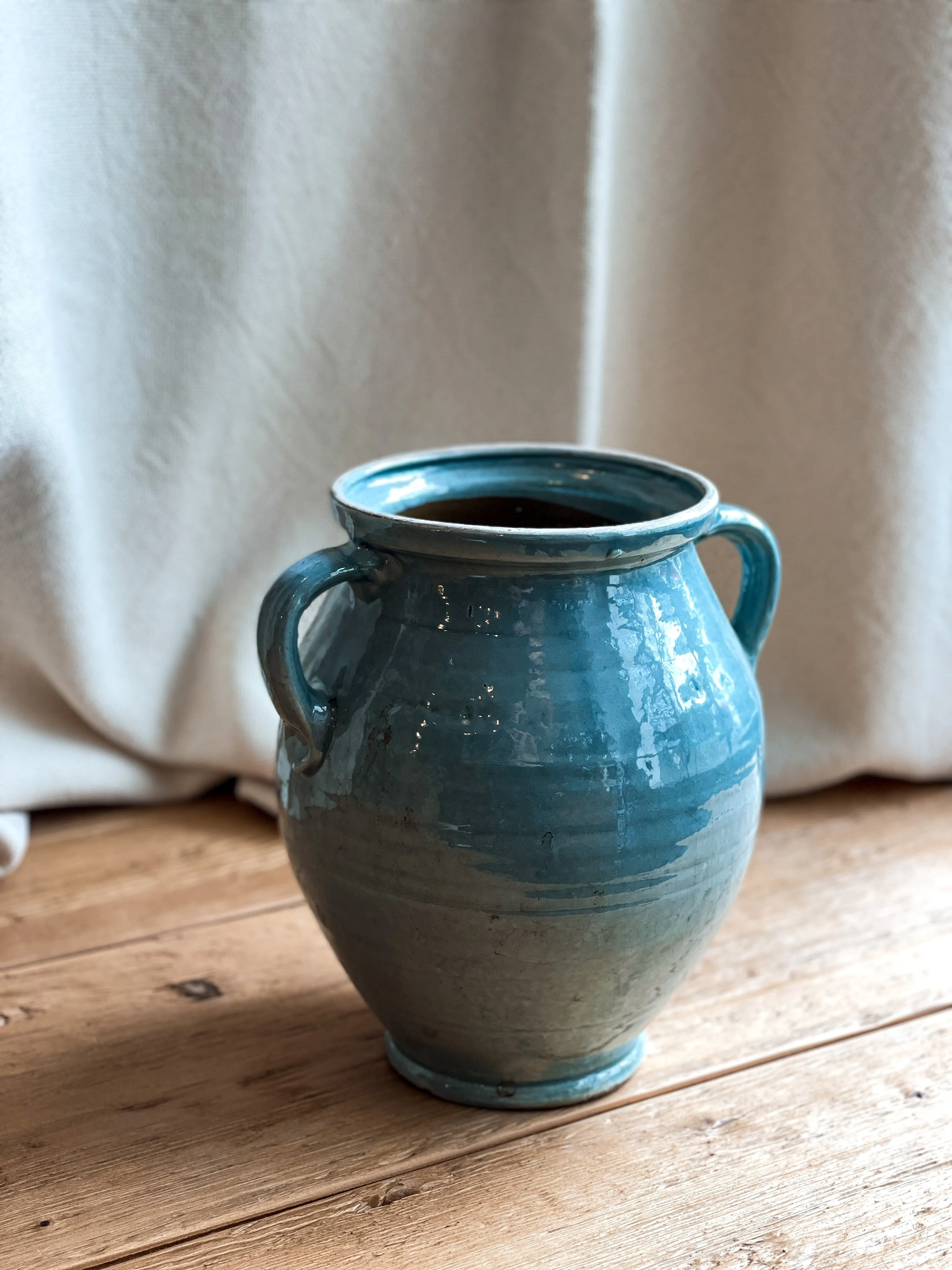 Blue Turkish Glazed Pot